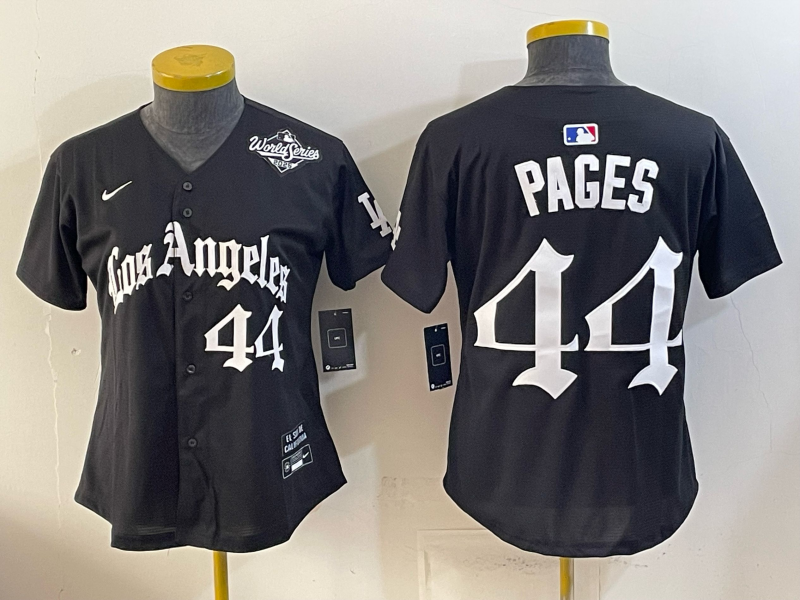 Men Los Angeles Dodgers #44 Pages black Game 2026 Nike MLB Jersey 0521012
